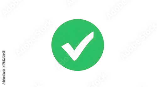 Flat Colorful Icons Representing Approval Decline Alert and Warning Visuals for UI Applications