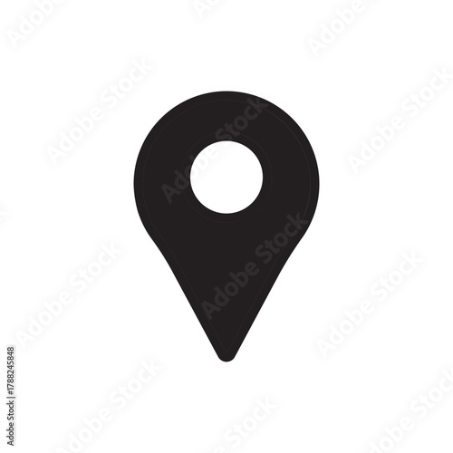 map pin location dualtone icon. Modern map markers dualtone icon. Map marker pointer dualtone icon. GPS location symbol dualtone icon.