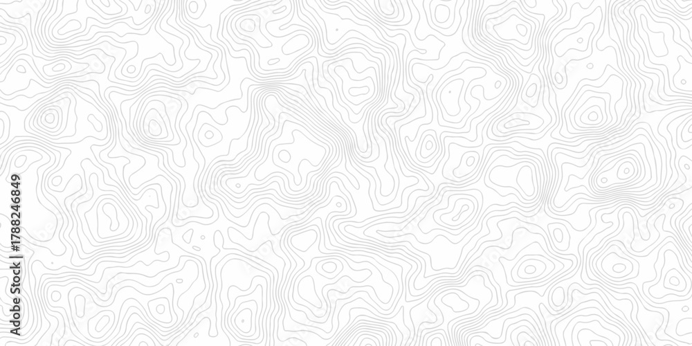 Obraz premium Minimal vector topography paper lines Topographic contour lines grid map seamless pattern. Geographic mountain relief. Contour maps. illustration area Topo contour map design.