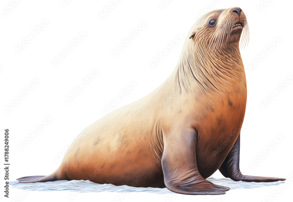 Fototapeta premium PNG Sea lion animal mammal seal.