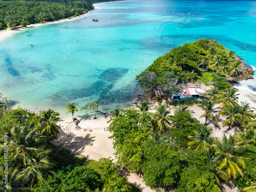 Playa Rincón , Dominican Republic, Samana. Beach Drone photo	
