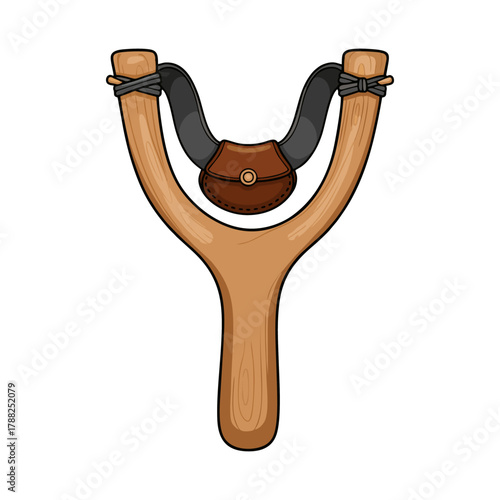 slingshot on white background