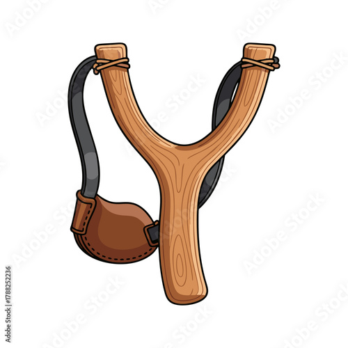 slingshot on white background