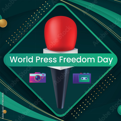 World Press Freedom Day Concept Vector Illustration