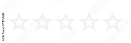 Five Star Rating Icon - Perfect Quality Customer Review Symbol