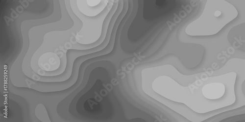 Luxury black creative spiral paper background. vector natural shadow papercut web topography map spiral line. black and gray light dynamic smooth cover origami papercut texture background.	
