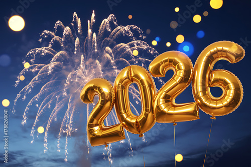 Happy New Year 2026, Happy New Year 2026 Red and Gold Celebration-New Gold Frame, Antique, Background, Border