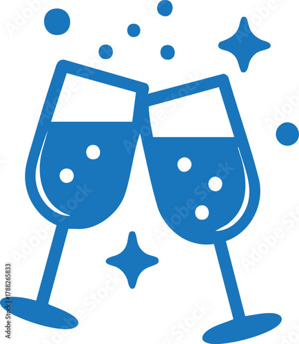 Champagne Glass Toast Celebration Icon