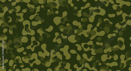 Olive green camouflage pattern for military applications