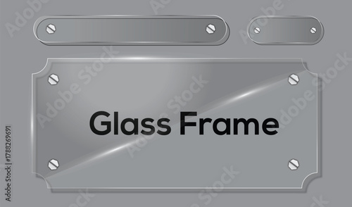 Futuristic Liquid Glass Effect Frame, Transparent Glossy Liquid Glass Texture Frame, Liquid glass ui design elements set isolated on a transparent background.