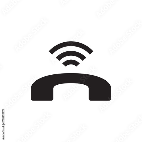 Wireless Connection Signal Phone Solid Icon