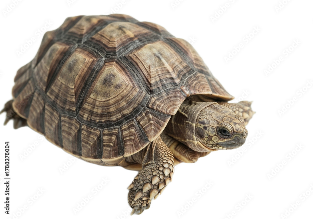 Obraz premium Tortoise with white background
