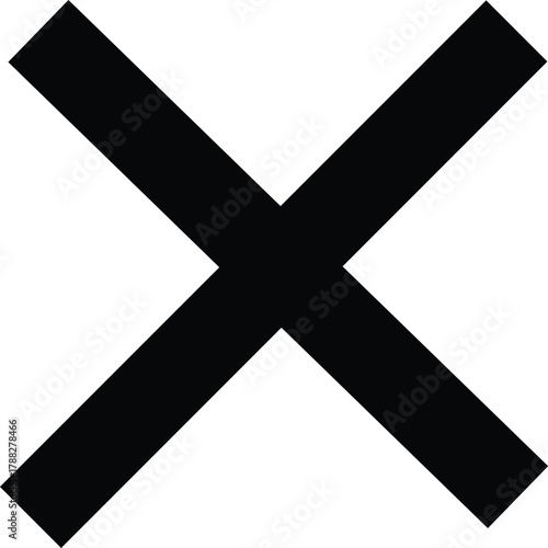 Black multiplication sign