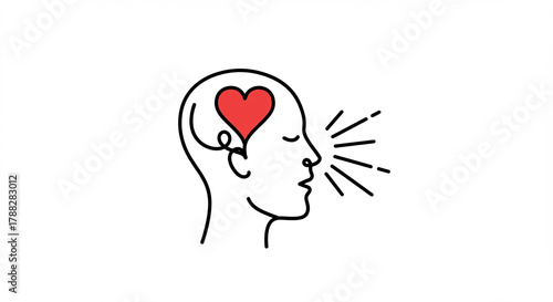 Speaking with love from the heart, expressing true feelings verbally.