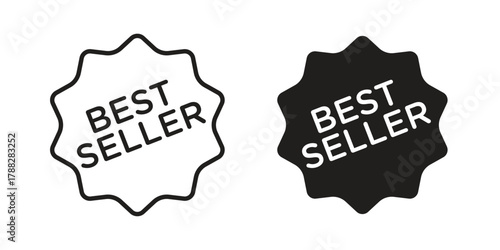 Best seller icon illustration, thin line vector, web design sign,