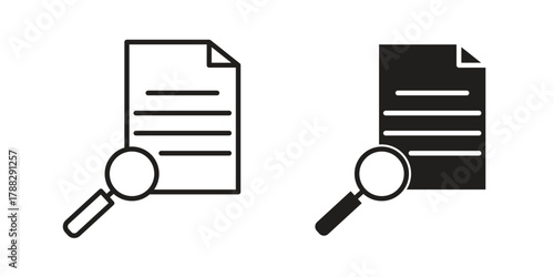 Define icon illustration, thin line vector, web design sign,