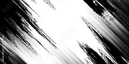 Tire tracks background for rally, drift, motocross, off-road and other auto and motorsport. Black tire marks on a white background with a worn effect and splashes of dirt. Vector isolated texture