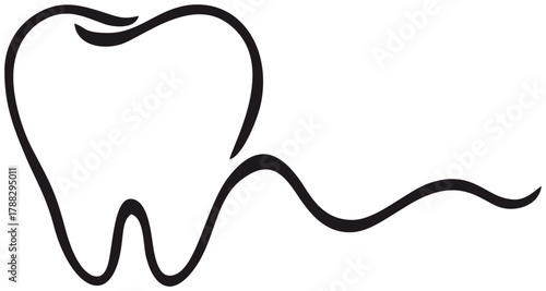 Tooth Logo Icon Design Vector. Editable Color Vector