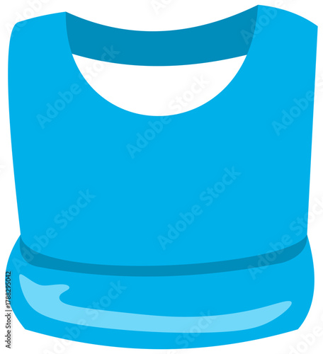 Dental Patient Bib Illustration. Editable Color Vector