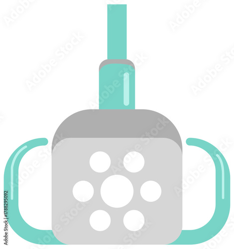 Dental Light Illustration. Editable Color Vector