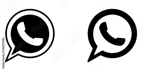  telephone message icon vector icon