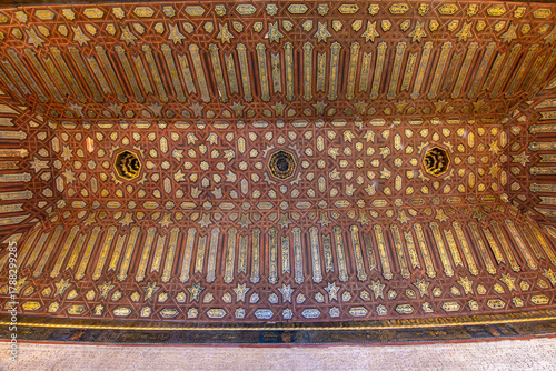 Interiors of Nasrid palace in Alhambra, Granada, Spain