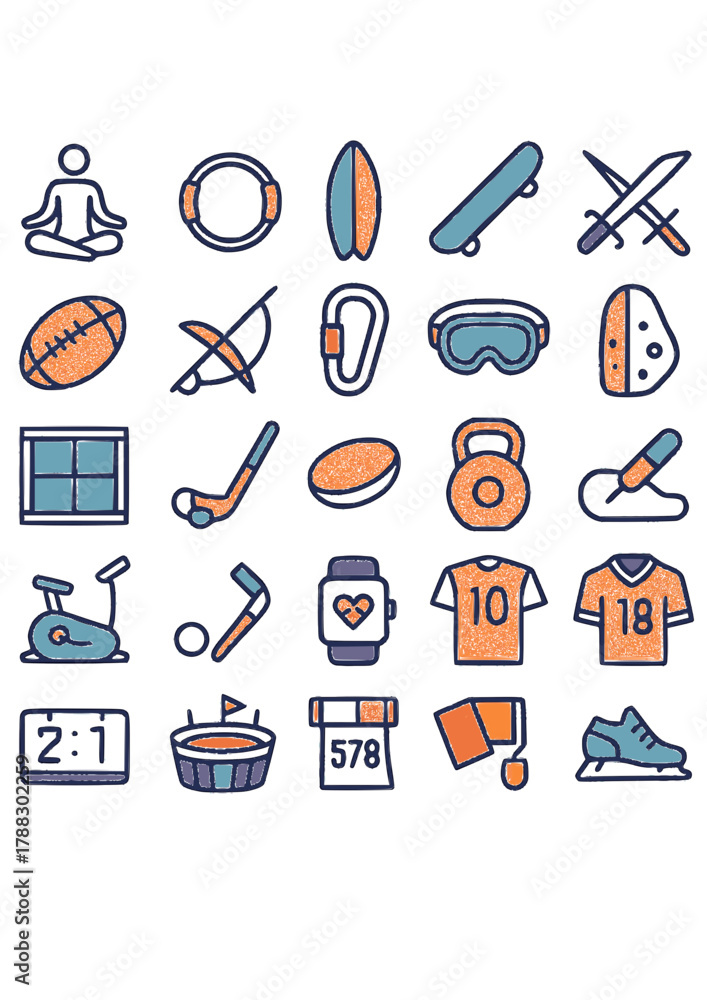 Fototapeta premium sport icon set