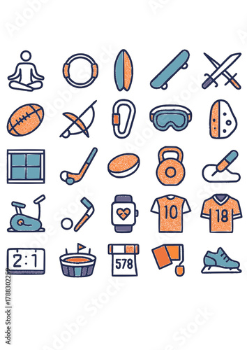 sport icon set