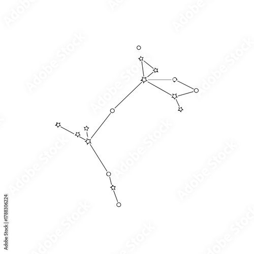 Celestial Archer A Starry Night Depicting the Sagittarius Constellation