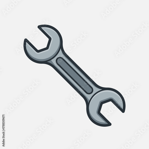 Double Open-End Wrench SVG – Free Hand Tool Silhouette Clipart