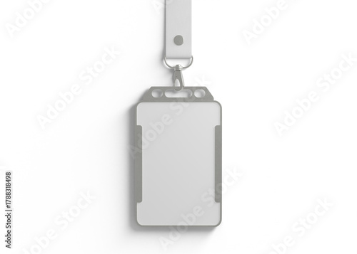 Vertical Lanyard ID Card Mockup for Branding Presentation