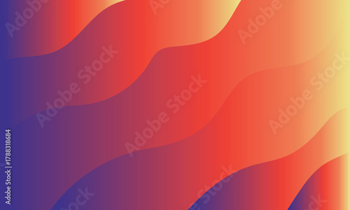 abstract orange background Vibrant gradient waves of red orange and yellow flowing across a deep blue 