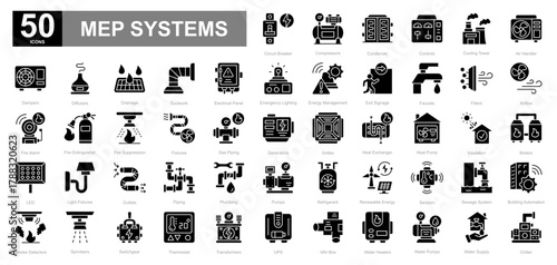 MEP Systems glyph iconset