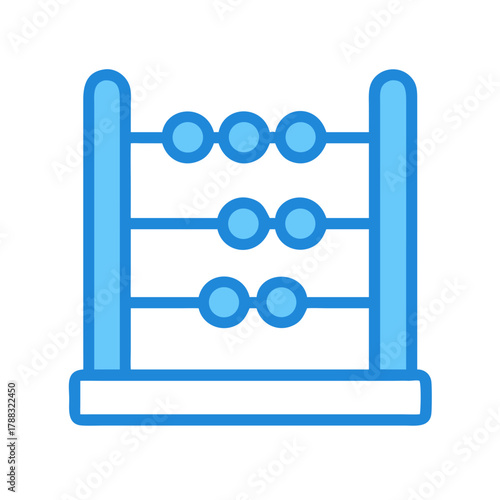 Abacus icon showing accounting and mathematical finance calculation