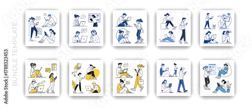 Web Design & UI/UX Illustration Set