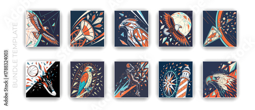 Dynamic Basketball Art Icons