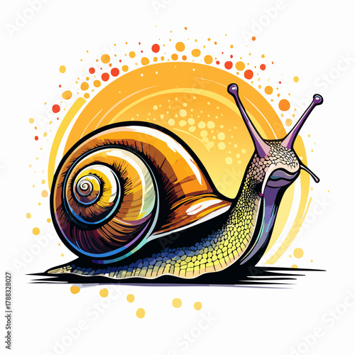 Schnecke - Cartoon Comic Style