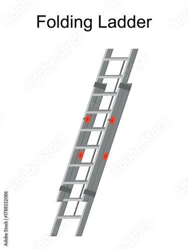 Folding Ladder for working at height and ladder safety for Folding Ladders at home, using Folding Ladder to fold and can be folded smaller for storage saving ladders. foldable ladder with safety legs