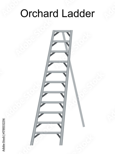 Orchard Ladder or Three-legged movable ladder for ladder safety in Orchard Ladders with backup stand support ladder at work, Orchard Ladder with three stand 3 legs.Easy to climb and reach the ceiling 