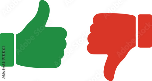 Thumbs Up and Thumbs Down Icon