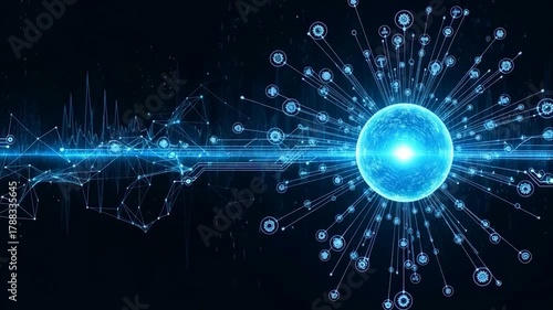 Highly detailed digitally generated background, fiber optics background with lots light spots