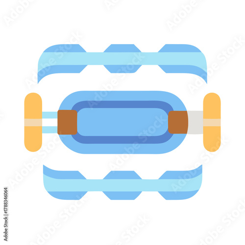 Stylized bicycle pedal on black background stock illustration image