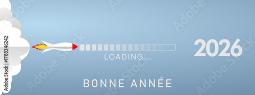 Bonne année - meilleurs vœux 2026 - vecteur pour affiche bannière salutation et célébration du nouvel an 2026.