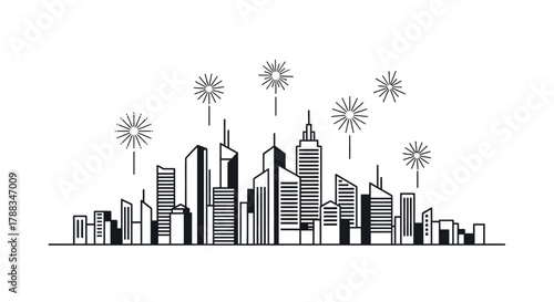 city skyline vector illustration