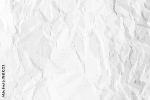 White clean crumpled paper