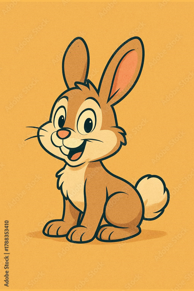 Obraz premium rabbit catoon character