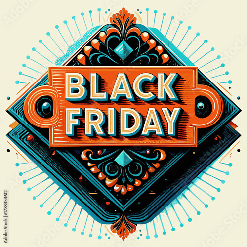 logo Black Friday in stile vintage 03