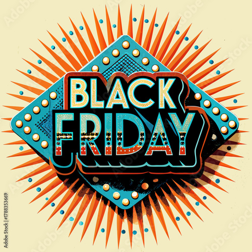 logo Black Friday in stile vintage 07