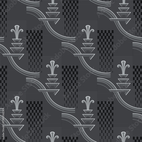 Classic Popular Flower Seamless pattern background - For easy making seamless pattern use it for filling any contours