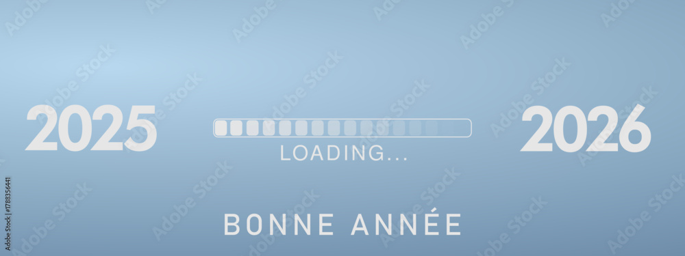 Obraz premium Bonne année - meilleurs vœux 2026 - vecteur pour affiche bannière salutation et célébration du nouvel an 2026.